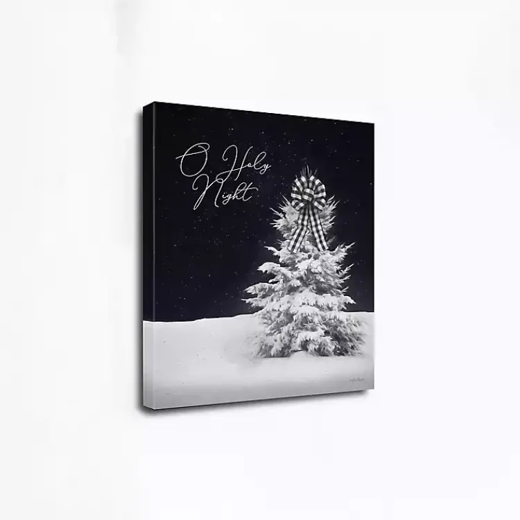 Best Snowy Tree O Holy Night Canvas Art Print Christmas Art & Wall Decor