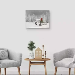 Hot Snowy Truck Canvas Art Print Christmas Art & Wall Decor