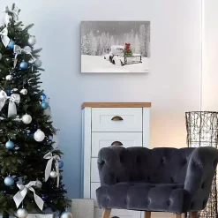 Hot Snowy Truck Canvas Art Print Christmas Art & Wall Decor