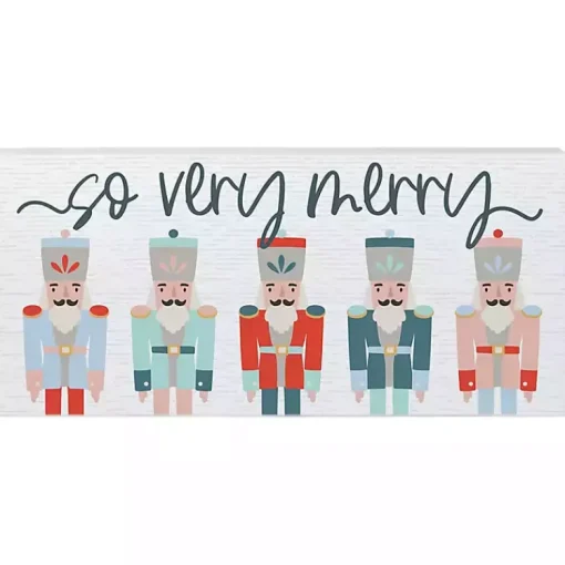 Outlet So Very Merry Nutcracker Wall Plaque Christmas Art & Wall Decor
