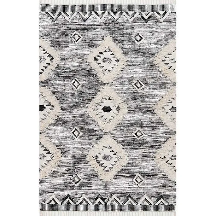 Kirklands Home Area Rugs|Sofia Moroccan Fringe Area Rug, 8x10 Gray