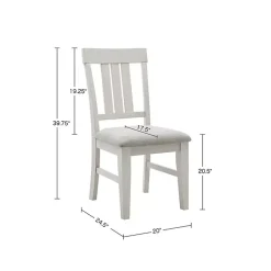 Kirklands Home Dining Chairs|Sofia High Back Dining Chairs, Set of 2 White