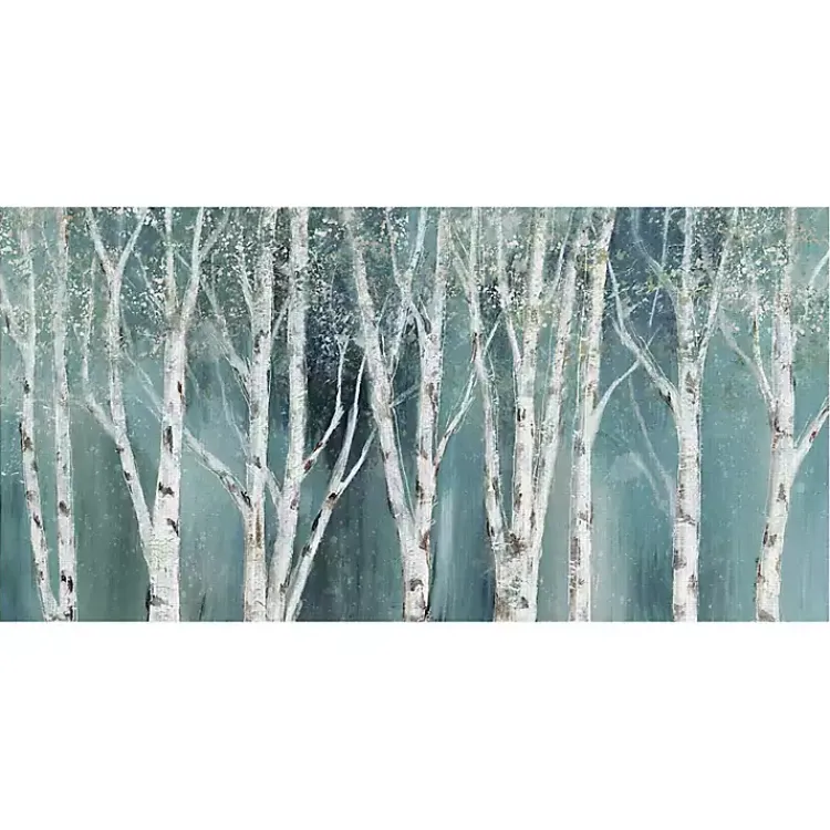Kirklands Home Canvas Art|Soft Birch on Blue Canvas Art Print