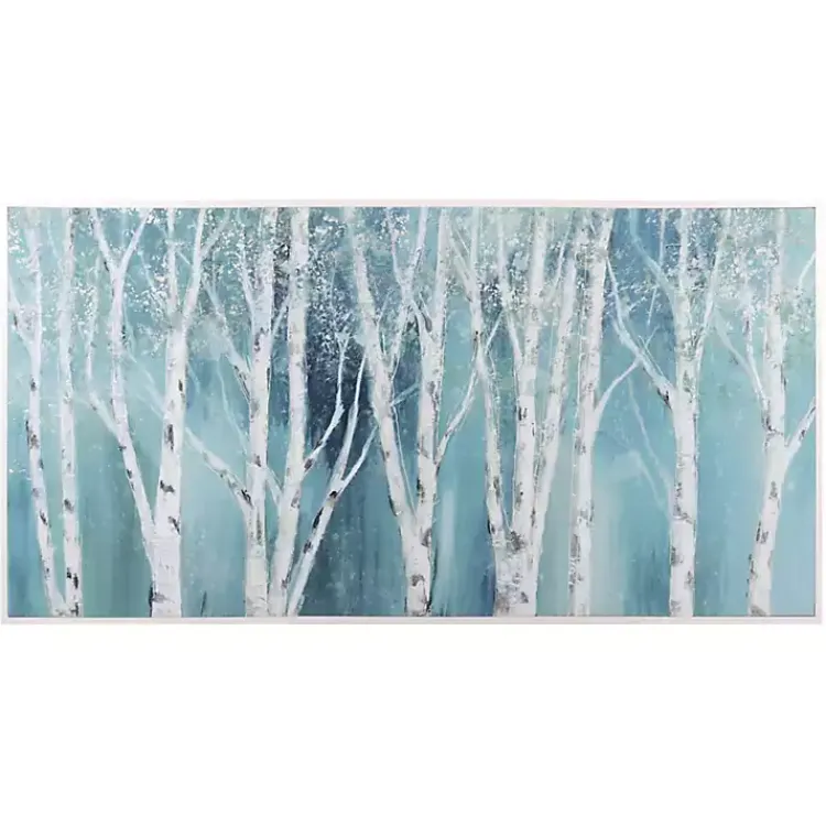 Kirklands Home Canvas Art|Soft Birch on Framed Canvas Art Print by Nan Blue