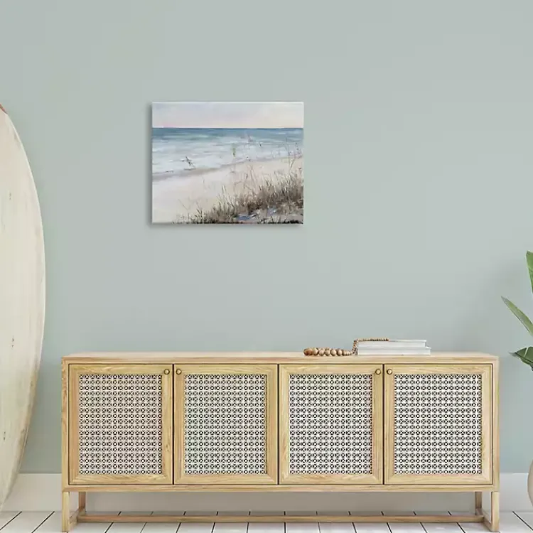 Kirklands Home Canvas Art|Soft Beach Canvas Art Print, 30x24 Blue