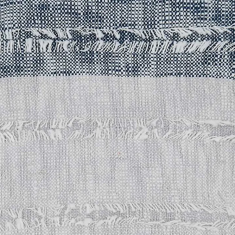 Hot Soft Blue Textured Striped Tassel Throw Blankets & Throws
