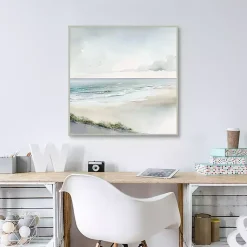 Kirklands Home Canvas Art|Soft Coastal I Framed Canvas Art Print Blue