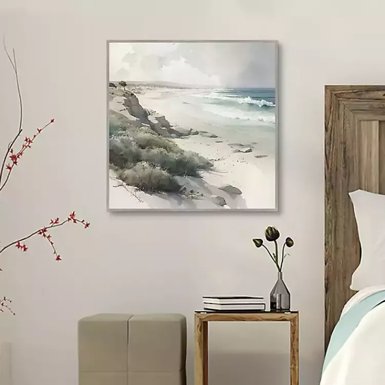 Kirklands Home Canvas Art|Soft Coastal II Framed Canvas Art Print