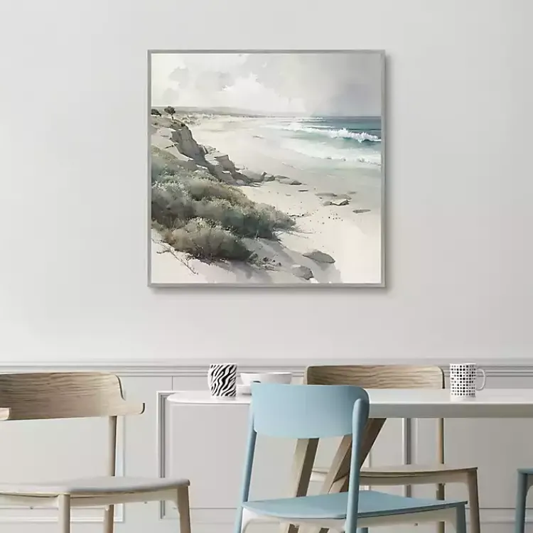 Kirklands Home Canvas Art|Soft Coastal II Framed Canvas Art Print