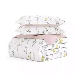 Kirklands Home Duvets|Soft Floral Reversible 3-pc. Queen Duvet Cover Set
