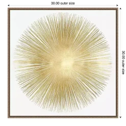 Kirklands Home Canvas Art|Soft Gold Sunburst I Canvas Art Print
