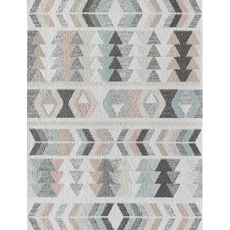 Kirklands Home Area Rugs|Soft Hues Geometric Area Rug, 8x10 Multi