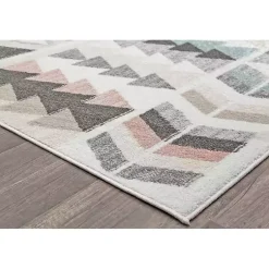 Kirklands Home Area Rugs|Soft Hues Geometric Area Rug, 8x10 Multi