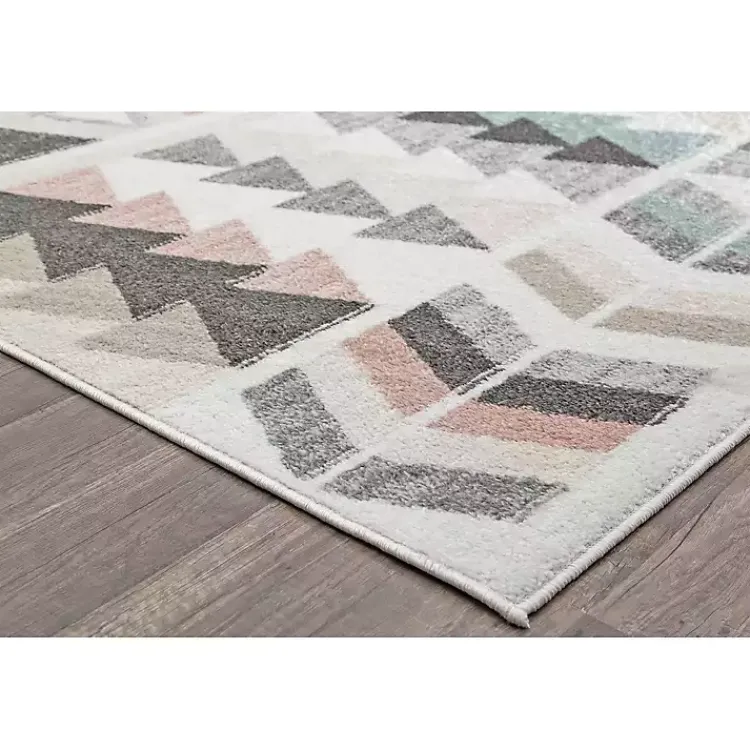 Kirklands Home Area Rugs|Soft Hues Geometric Area Rug, 8x10 Multi