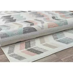 Kirklands Home Area Rugs|Soft Hues Geometric Area Rug, 8x10 Multi