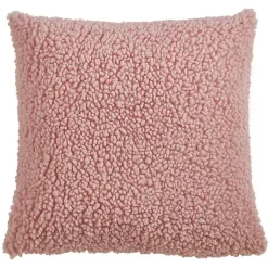 Soft Fuzzy Faux Wool Textured Throw Pillow Pillows