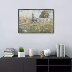 Kirklands Home Canvas Art|Soft Spring Landscape Framed Canvas Art Print Green