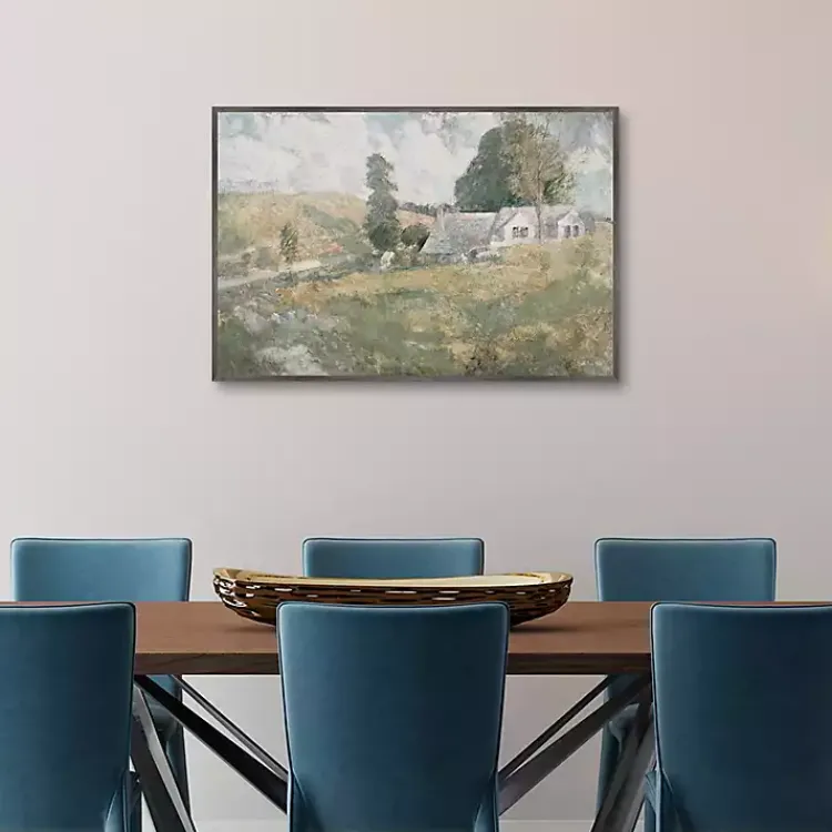 Kirklands Home Canvas Art|Soft Spring Landscape Framed Canvas Art Print Green