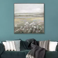 Kirklands Home Canvas Art|Soft Summer Meadow II Framed Canvas Art Print Gray