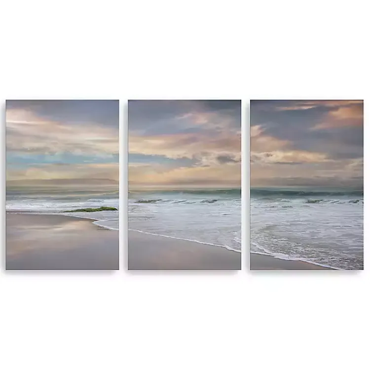 Kirklands Home Canvas Art|Soft Twilight Canvas Art Prints, 16x24, Set of 3 Multi