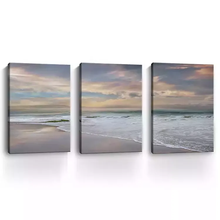 Kirklands Home Canvas Art|Soft Twilight Canvas Art Prints, 32x48, Set of 3 Multi