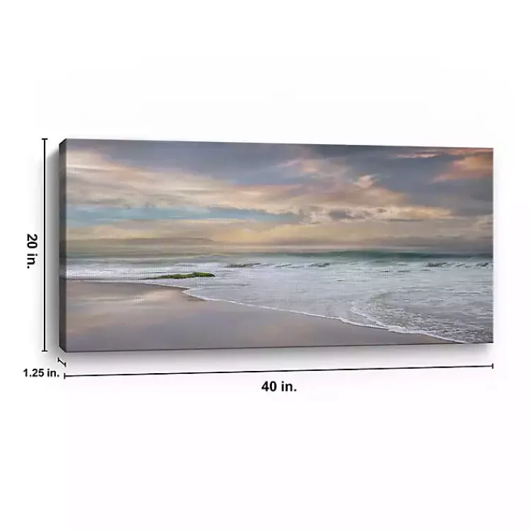 Kirklands Home Canvas Art|Soft Twilight Giclee Canvas Art Print, 40x20 in. Blue