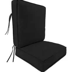 Kirklands Home Outdoor Cushions & Pillows|Solid Outdoor Deep Seat Cushion Black
