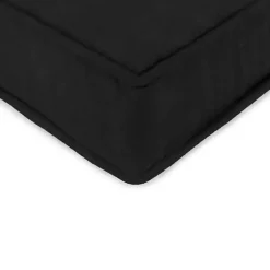 Kirklands Home Outdoor Cushions & Pillows|Solid Outdoor Deep Seat Cushion Black