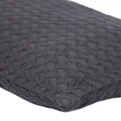 New Solid Charcoal Textured Lumbar Pillow Pillows