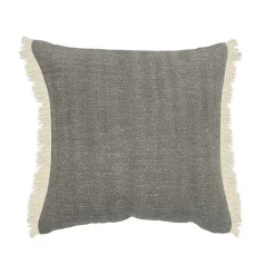 New Solid Accent Pillow with Fringe Pillows