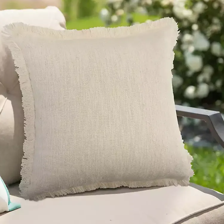 Solid Fringe Accent Pillow Pillows