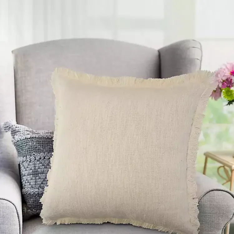 Solid Fringe Accent Pillow Pillows