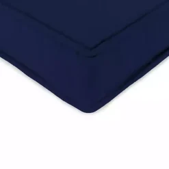Kirklands Home Outdoor Cushions & Pillows|Solid Navy Outdoor Deep Seat Cushion Blue