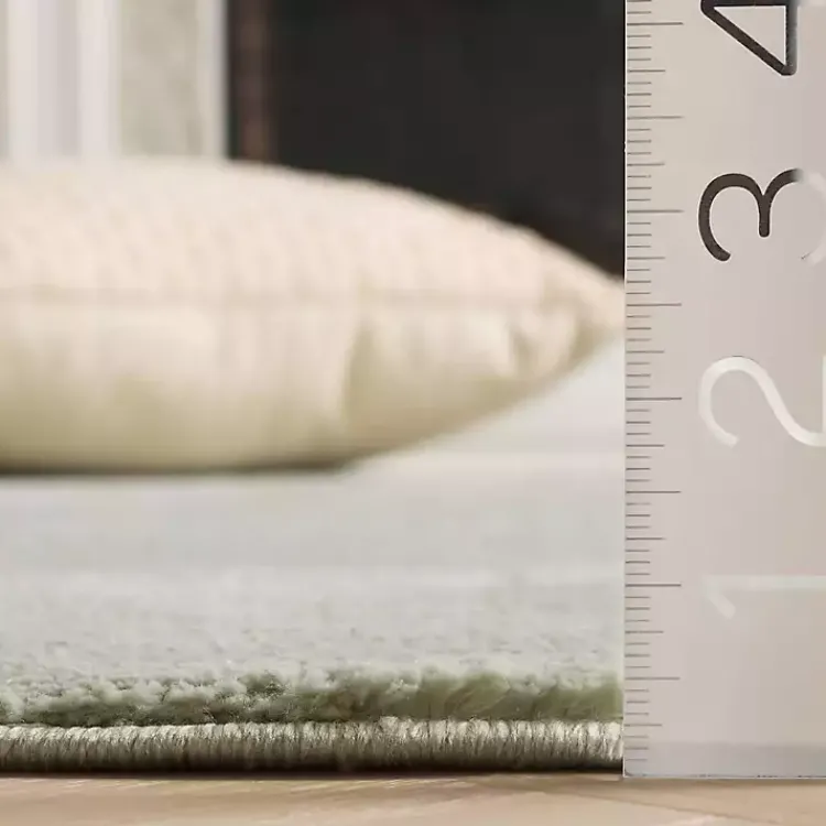 Kirklands Home Area Rugs|Solid Sage Revive Area Rug, 8x10 Green