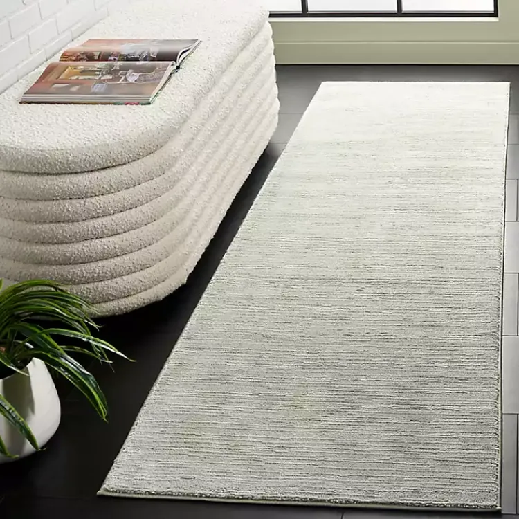 Kirklands Home Area Rugs|Solid Sage Revive Runner, 2x8 Green