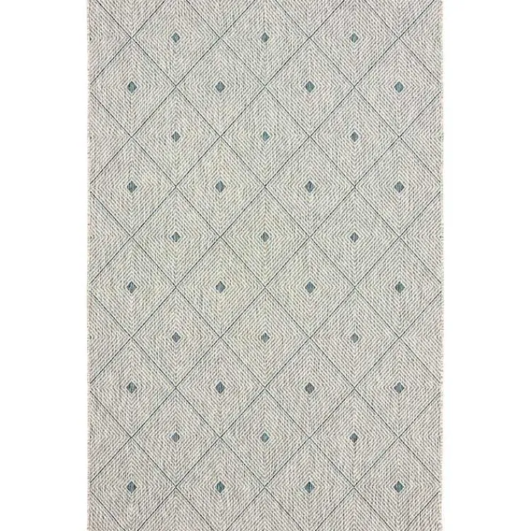 Kirklands Home Outdoor Rugs|Solitaire Sun Shower Outdoor Area Rug, 7x9
