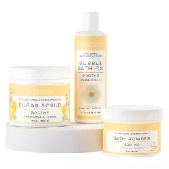 Kirklands Home Bathroom Accessories|Soothe Bath Bundle Gift Set Yellow
