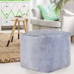 Spa Chenille Pouf Poufs & Floor Cushions