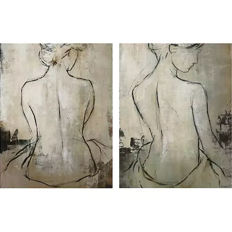 Kirklands Home Canvas Art|Spa Day Canvas Art Prints, Set of 2 Tan