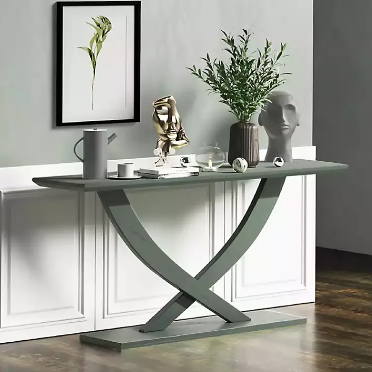 Kirklands Home Console Tables|Spanish Moss Ramus Console Table Green