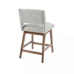 Kirklands Home Bar Stools & Counter Height Stools|Speckled Boomerang Modern Counter Stool Gray