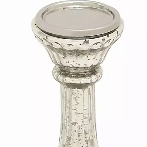 Sale Speckled Mercury Glass Pillar Holders, Set of 3 Candle Holders