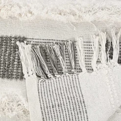 Online Spencer Gray and White Plaid Throw Blankets & Throws