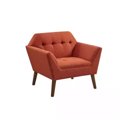 Kirklands Home Accent Chairs|Spice Button Tufted Accent Chair Red