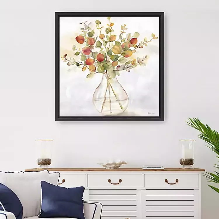 Kirklands Home Canvas Art|Spice Eucalyptus Framed Canvas Print, 30x30 in.