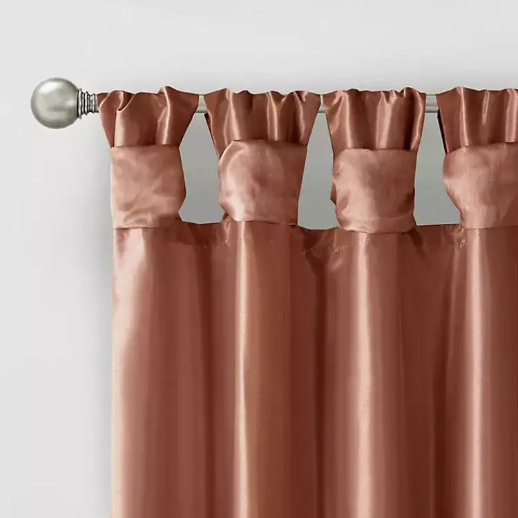 Kirklands Home Curtains & Drapes|Spice Twist Top Curtain Panel, 84 in. Orange
