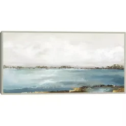 Kirklands Home Canvas Art|Splendor Moment Framed Canvas Art Print Blue