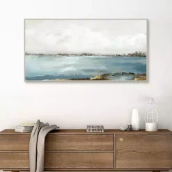 Kirklands Home Canvas Art|Splendor Moment Framed Canvas Art Print Blue