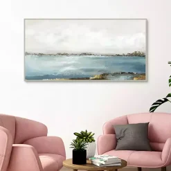 Kirklands Home Canvas Art|Splendor Moment Framed Canvas Art Print Blue