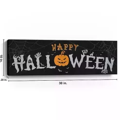 Discount Spooky Happy Halloween Canvas Art Print Halloween